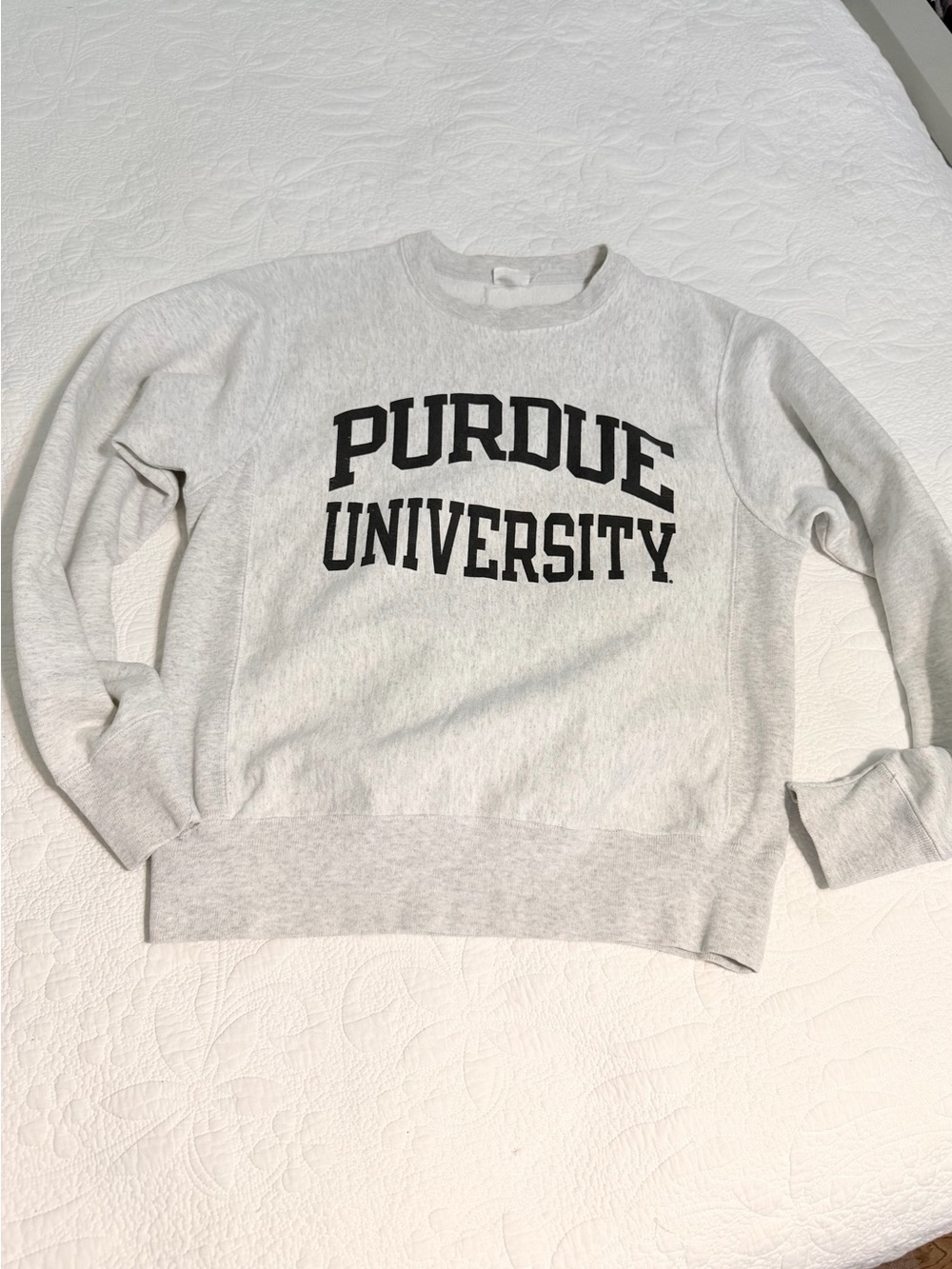 Vintage Champion Reverse Weave Purdue Boilermakers Sweatshirt Men’s Small Grey